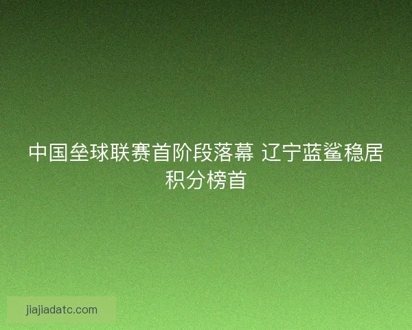 中国垒球联赛首阶段落幕 辽宁蓝鲨稳居积分榜首